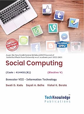 Social Computing (Elective V) For SPPU B.E. IT Engineering Sem 8