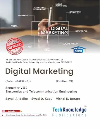 Digital Marketing For SPPU B.E. E & TC Engineering Sem 8